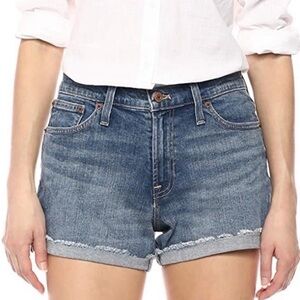 J.Crew Mid Rise Denim Shorts‎ Size 26 frayed hem